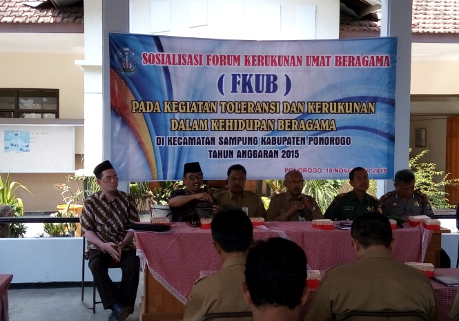 Sosialisasi FKUB Kabupaten Ponorogo di Kecamatan Sampung