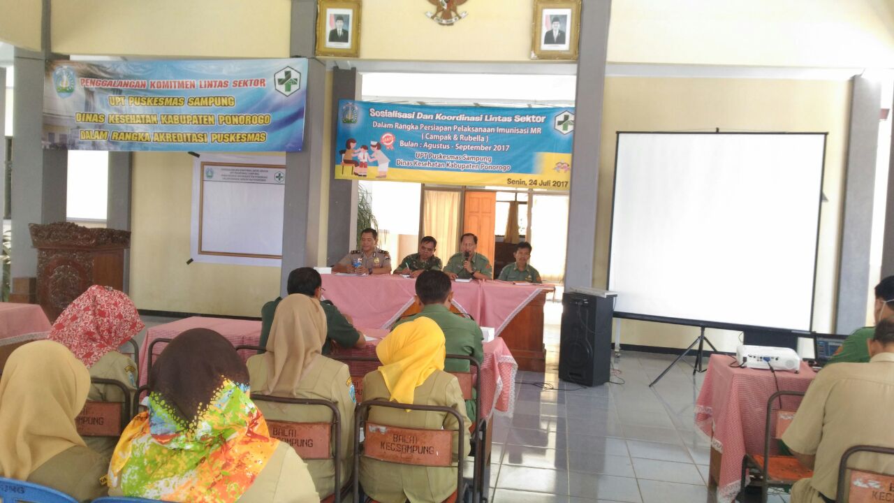Sosialisasi dan Koordinasi Lintas Sektor Pelaksanaan Imunisasi MR